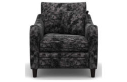 Heart of House Newbury Shimmer Fabric Chair - Grey